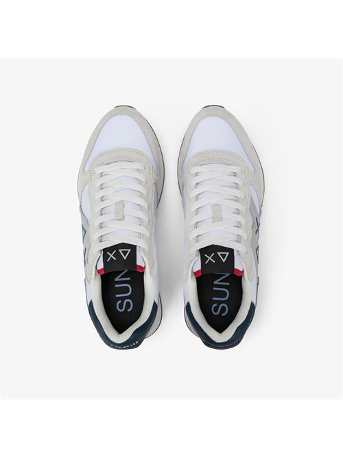 Sneaker Jaki 2.0 Solid in nylon e suede bianco SUN 68 | BZ36115/01